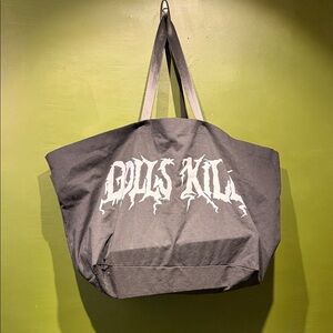 Dolls Kill Large Black Tote Bag